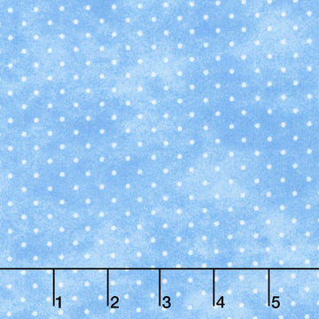 Playtime Flannel - Tiny Dot Blue Yardage Primary Image