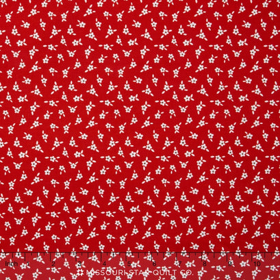 Apple Farm - Apple Blossom Red Yardage