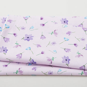 Dreaming of Tuscany - Watercolor Flowers Mauve 2 Yard Cut Primary Image