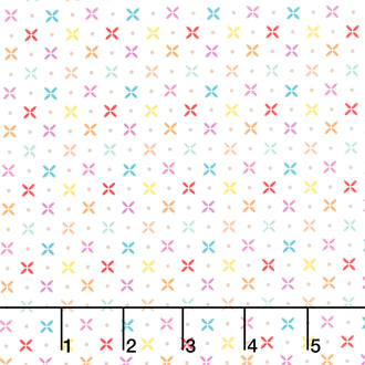 Laguna Sunrise - Orange Peel Off White Yardage