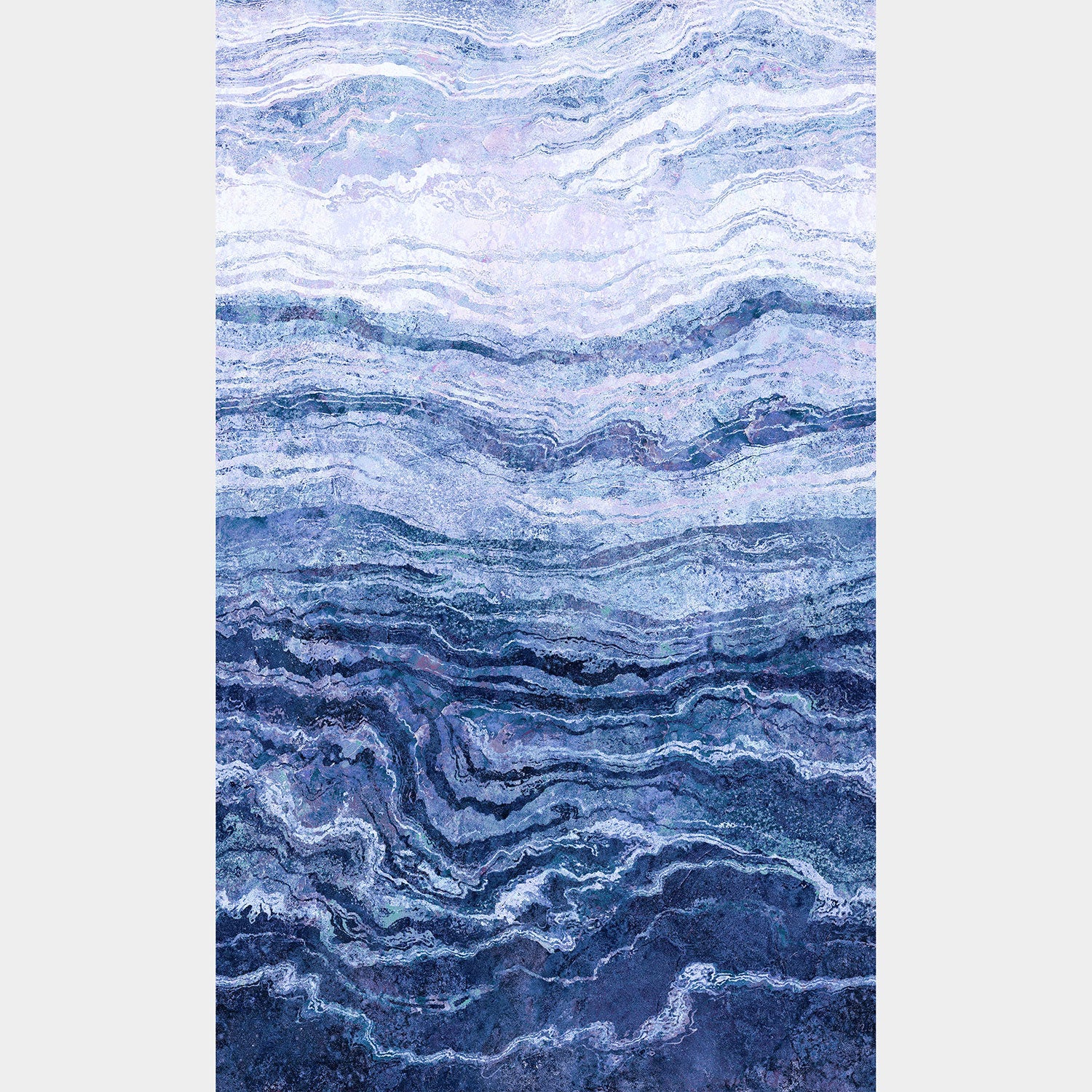 Couvre-lit (quilt) King Size Good Vibrations - Motif Stonehenge Gradations Ombre II, Neutres, Dimensions 114" X 104" (290x264cm), Neuf