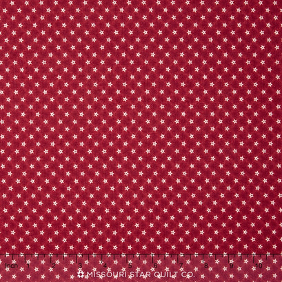 Americana II - Mini Stars Red Yardage