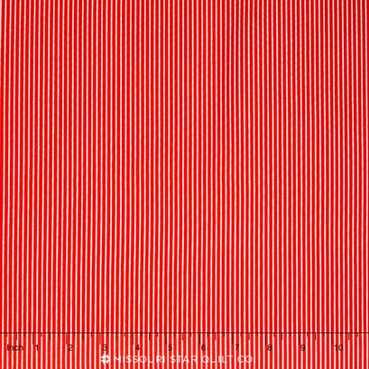 Bloom and Bliss - Stripe Red Yardage
