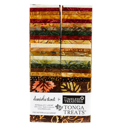 Tonga Treats Batiks - Nutmeg 2.5" Strips