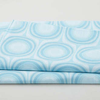 Squircle - Squircle Design Light Aqua 108" Wide 3 Yard Cut