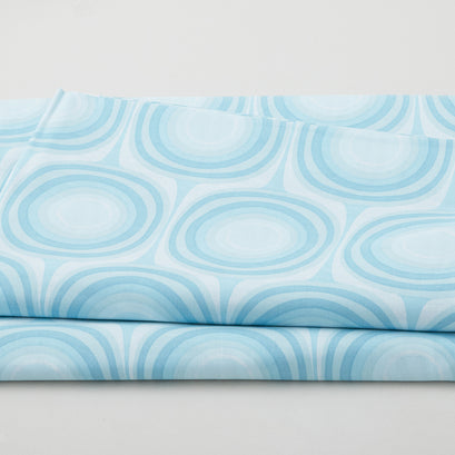 Squircle - Squircle Design Light Aqua 108" Wide 3 Yard Cut