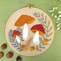 Toadstools Wool Felt Embroidery Applique Kit Primary Image