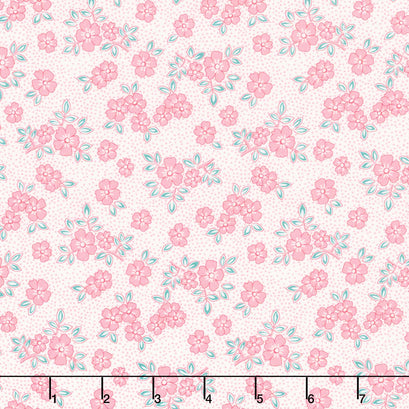 At the Cottage Favorites - Tonal Flowers Camellia Yardage