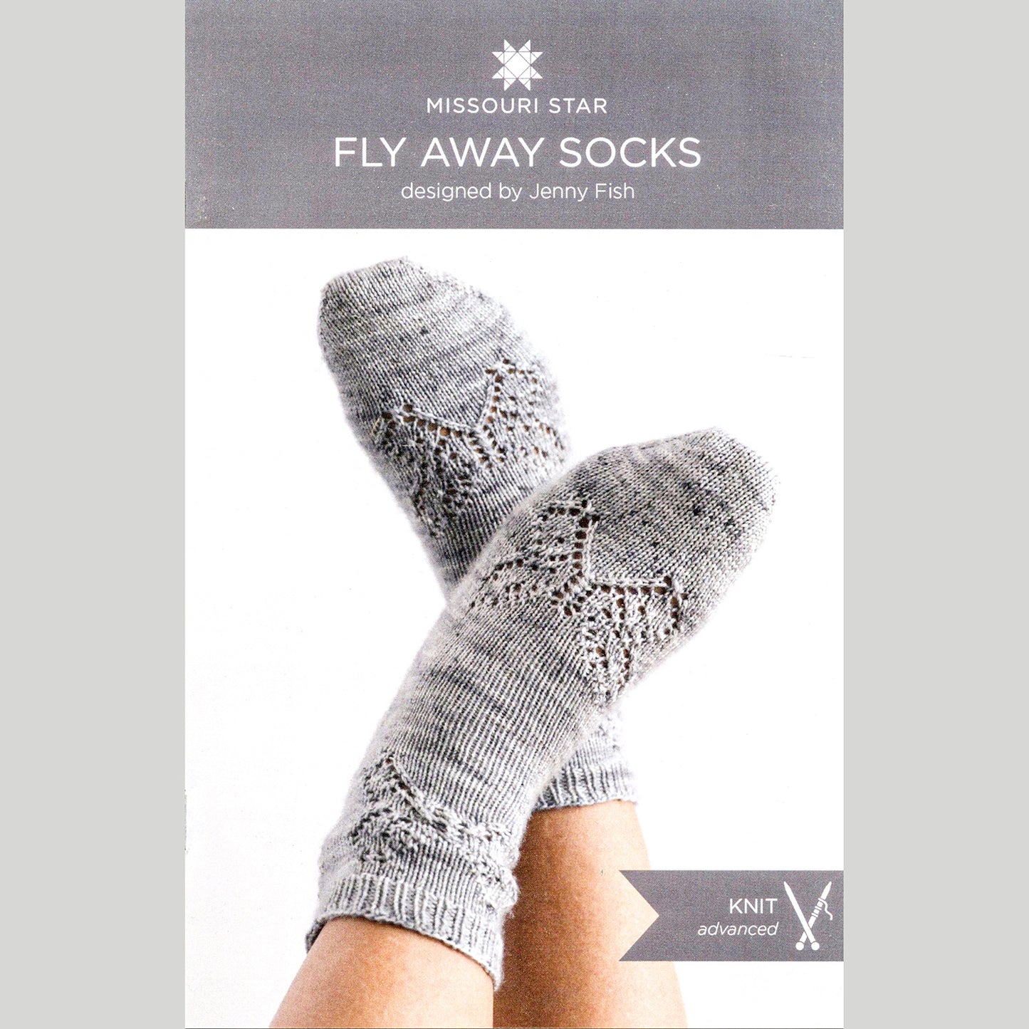 Fly-Away Socks Knit Kit - Silver Sprinkles Alternative View #2