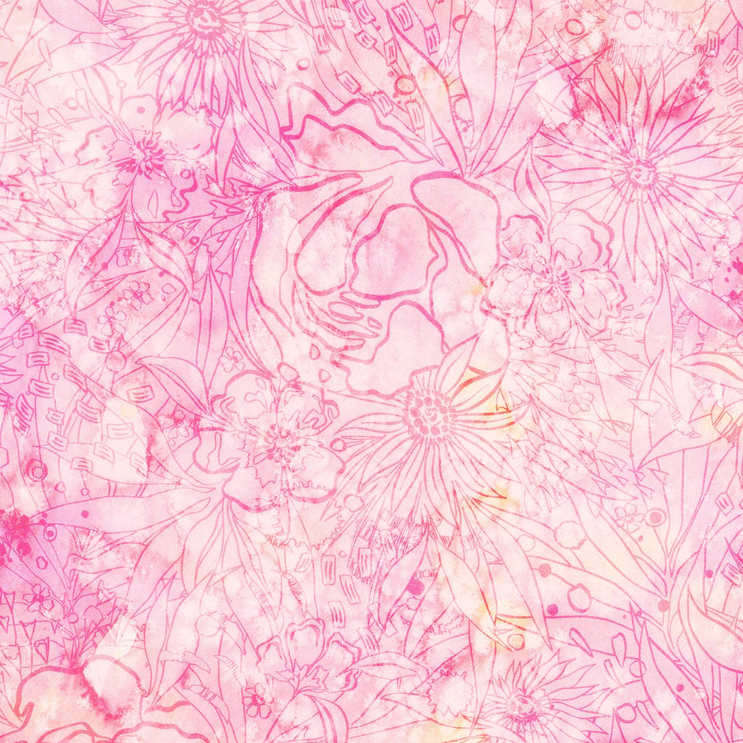 Coming Up Roses - Their Garden Peony Yardage Primary Image