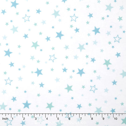 Cozy Cotton Flannels - Stars Marine Yardage