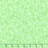 Playtime Flannel - Stars Green Yardage Primary Image