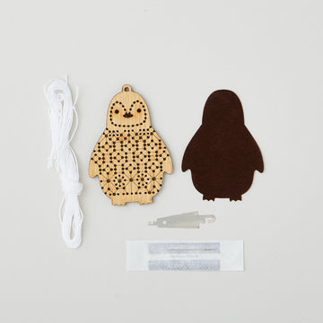 Penguin Stitched Ornament Kit Alternative View #1