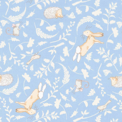 Guess How Much I Love You - Forest Friends Denim Yardage