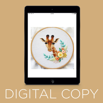 Digital Download - Giraffe Embroidery Pattern Primary Image