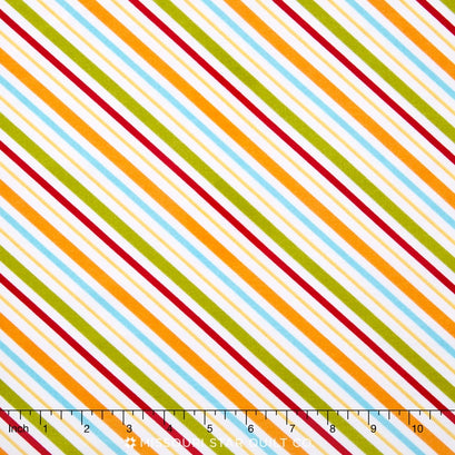 Happy Camper - Stripe Multi Yardage