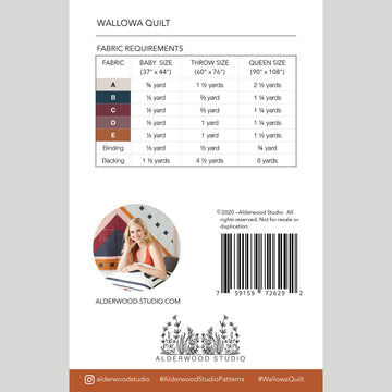 Digital Download - Wallowa Quilt Pattern