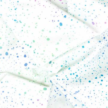 On Dragonfly Wings - Spatter Multi White Yardage Alternative View #1