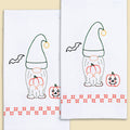 Halloween Gnome Embroidery Hand Towel Set