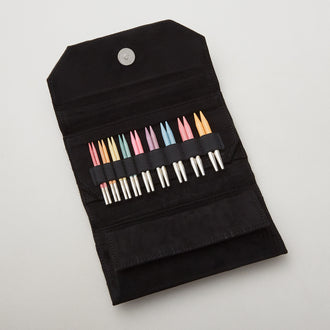 Lykke Colour Wooden Interchangeable Knitting Needle Set - Black Suede(3.5" tips)
