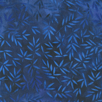 Wilmington Essentials - Mottled Leaves Navy 108" Wide Backing