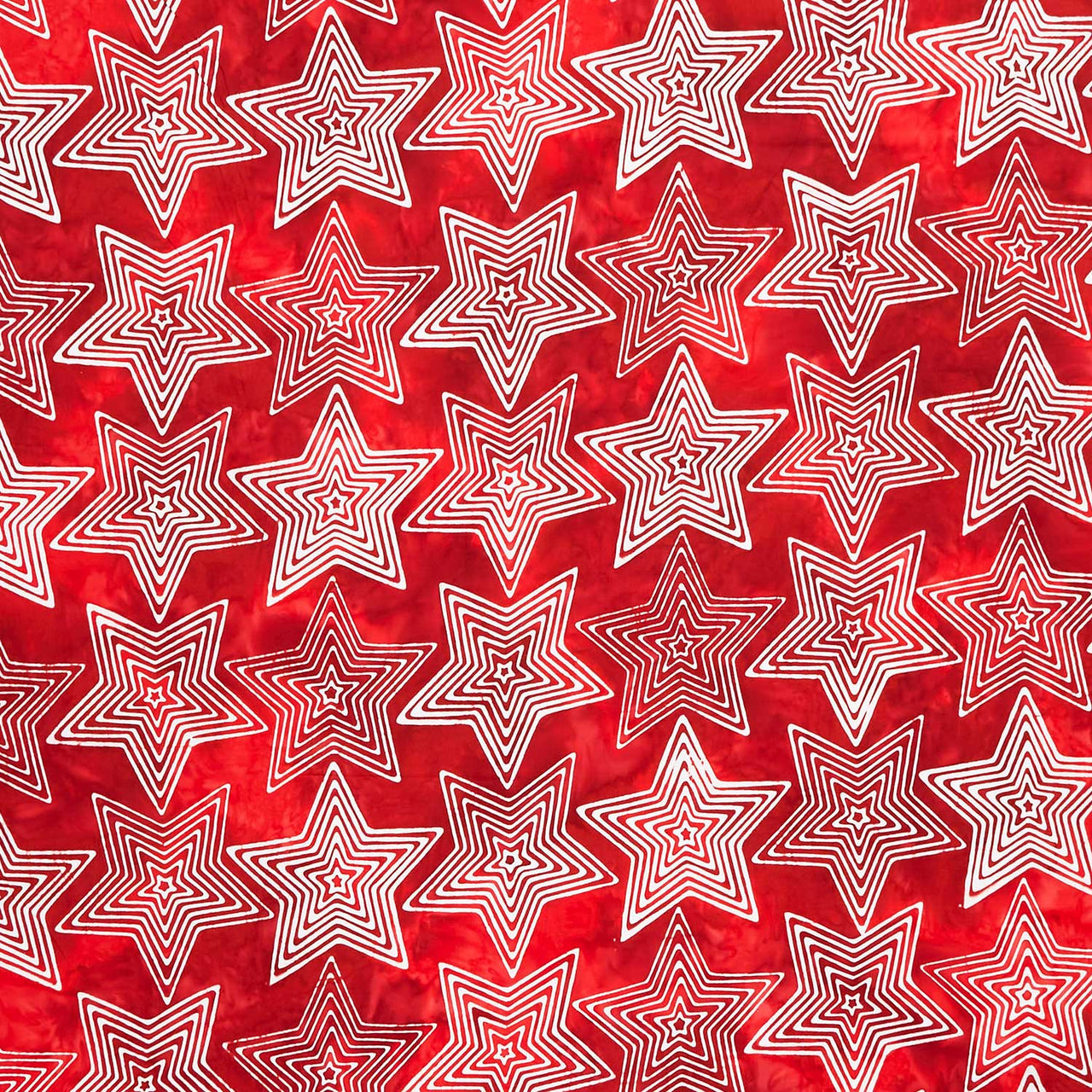 Artisan Batiks - Liberty 2 Stars Red Yardage