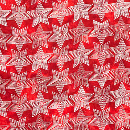 Artisan Batiks - Liberty 2 Stars Red Yardage