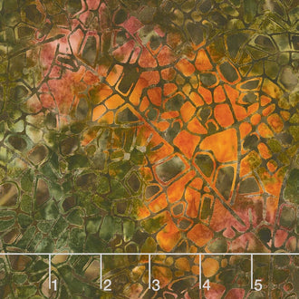 Artisan Batiks - Cornucopia 8 Mosaic Texture Nature Yardage