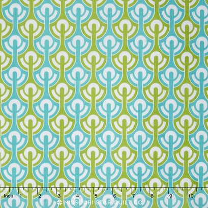 Halle Rose - Geo Teal Yardage