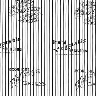 Pumpkin Patch - Silver Lining Stripe White Yardage