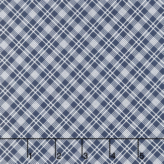 Sunnyside Ave. - Plaid Navy Yardage