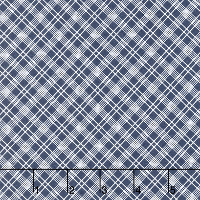 Sunnyside Ave. - Plaid Navy Yardage