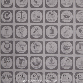 Modern Scouting - Scout Badges Gray Yardage