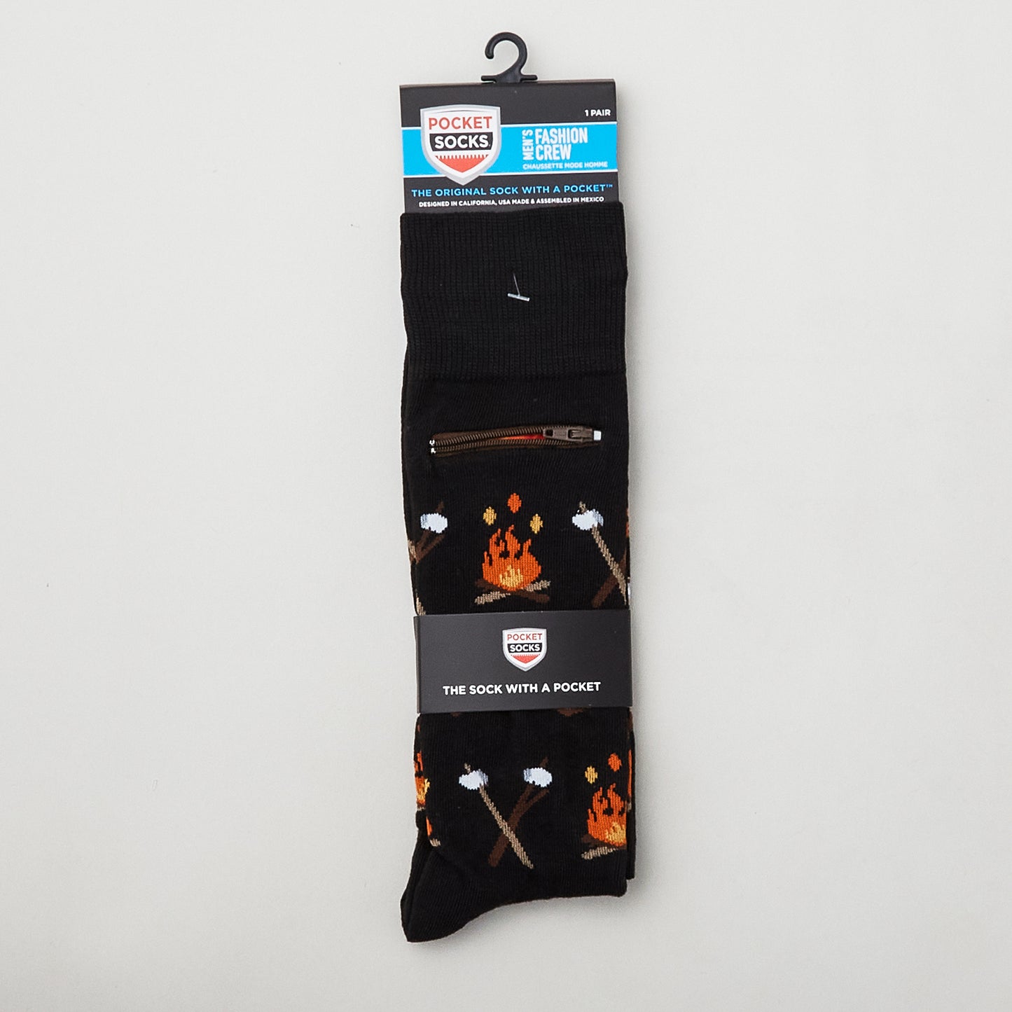 Pocket Socks Campfire N Smores - Mens Alternative View #2