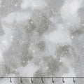 Winter White 3 - Ice Stars Starry Night Metallic Yardage