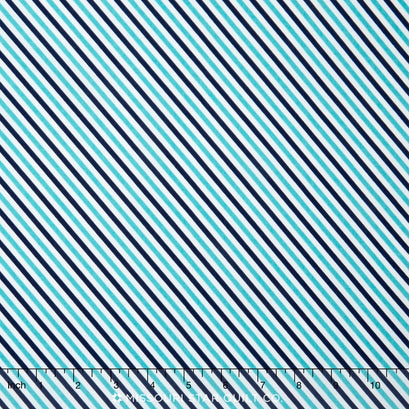 Pixie Noel - Pixie Stripe Navy Yardage