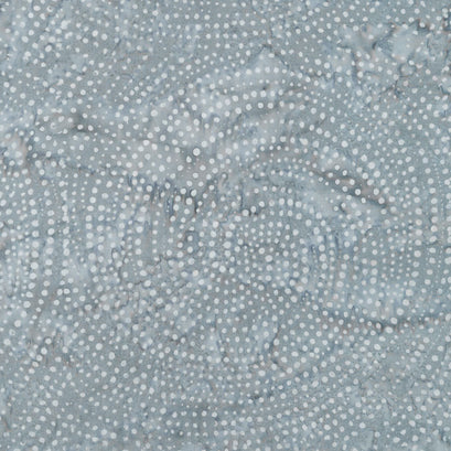 Tonga Batiks - Colorwheel Earth Dotty Spiral Pewter Yardage