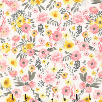 Petal Lane - Petal Main Cream Yardage