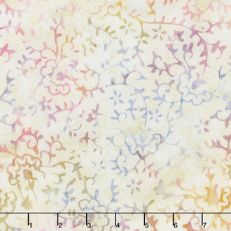 Tonga Batiks - Tuscany Sprigs Cream Yardage
