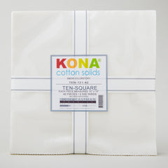 Kona Cotton - Snow Ten Squares
