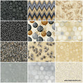 Winter's Grandeur Black Metallic Ten Squares