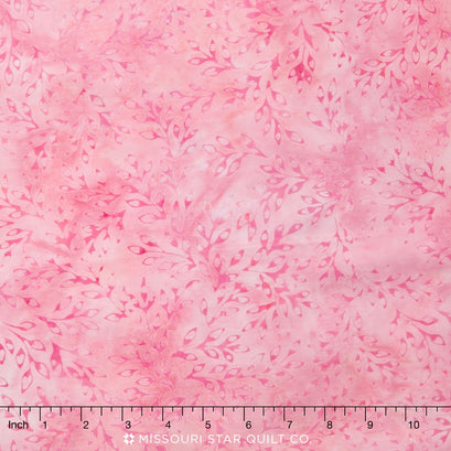 Artisan Batiks - Elementals Leaflets Rose Yardage