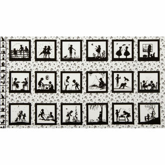 Playing with Shadows - Silhouettes Black Panel