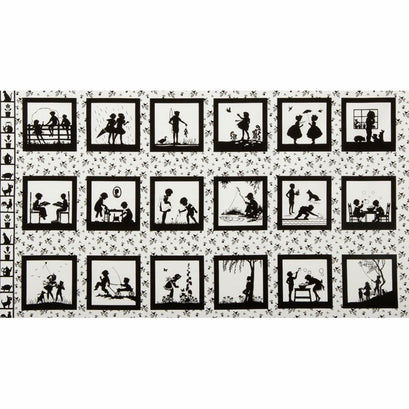 Playing with Shadows - Silhouettes Black Panel
