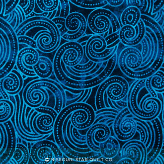 Wilmington Essentials - Dotty Waves Tonal Blue 108" Backing