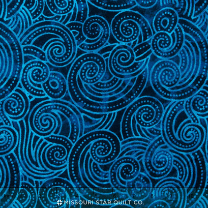 Wilmington Essentials - Dotty Waves Tonal Blue 108" Backing