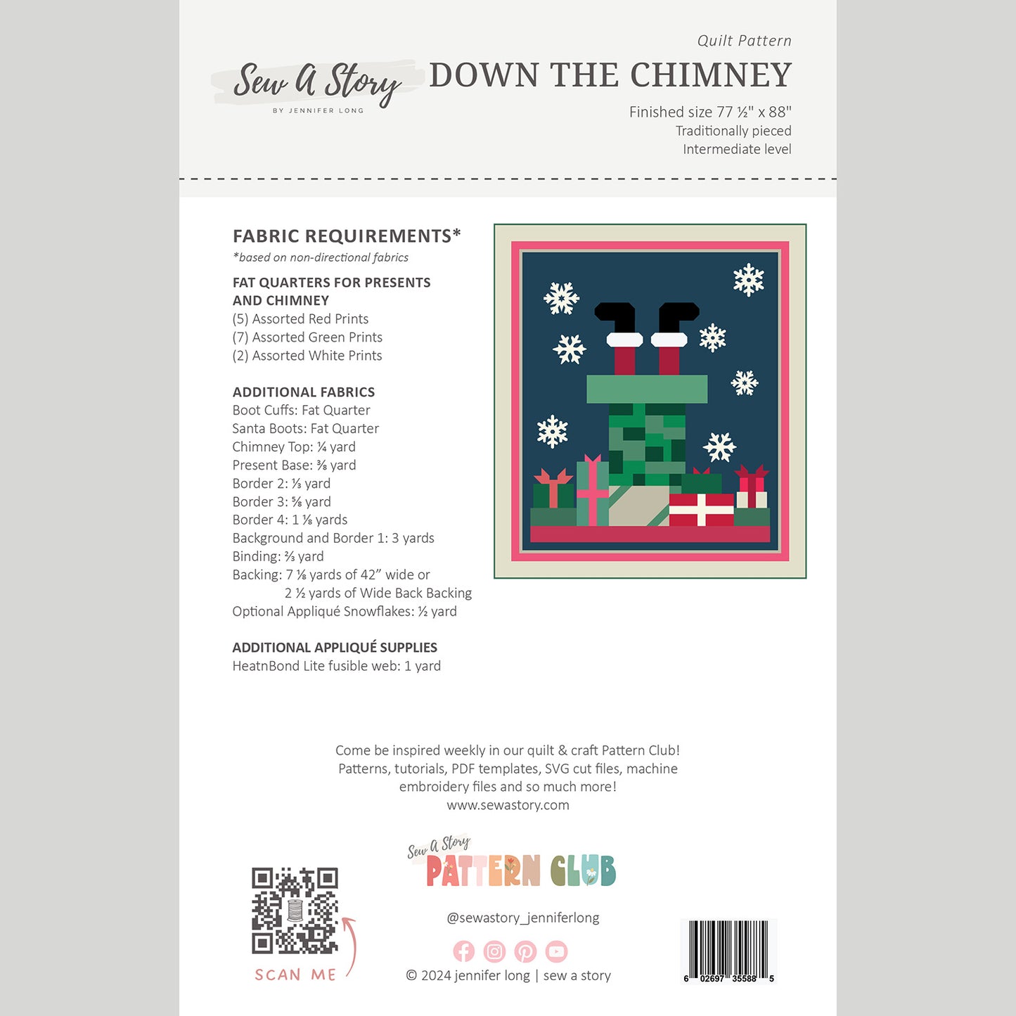 Digital Download - Down the Chimney Quilt Pattern Alternative View #1