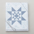 Vintage Quilt Star White & Aqua Notecards Boxed Set of 6 Alternative View #2