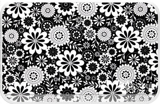 Evening Blooms - Floral Black Yardage