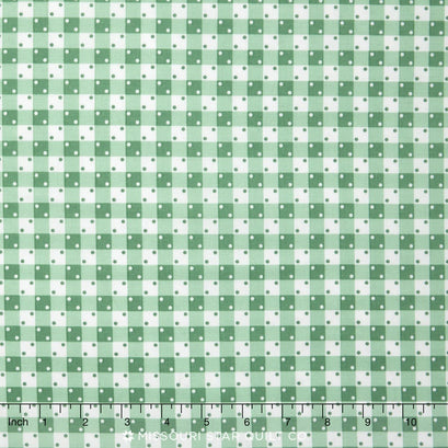 Penny's Pets - Gingham Aloe Yardage